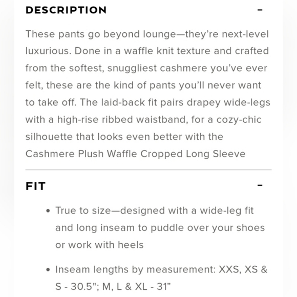 ❗FLASH SALE! ALO CASHMERE PANT - Picture 4 of 8